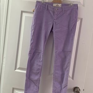 lavender skinny corduroy jean